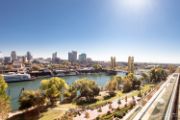 Photo of Downtown Sacramento with the river and bridge