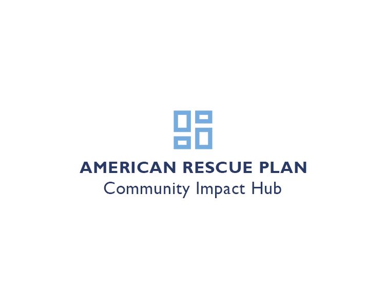 Abstract logo branding of ARP Community Impact Hub