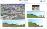 Graphic of Sutter's Landing ADA River Access Trail Alternative 2